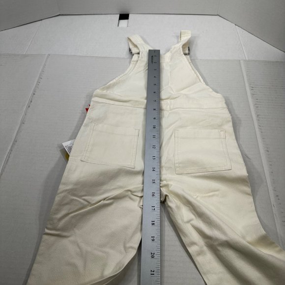 Christian Robinson Boy's Size 4T Woolly Mammoth Embroidered Overalls Cream New - Picture 11 of 16